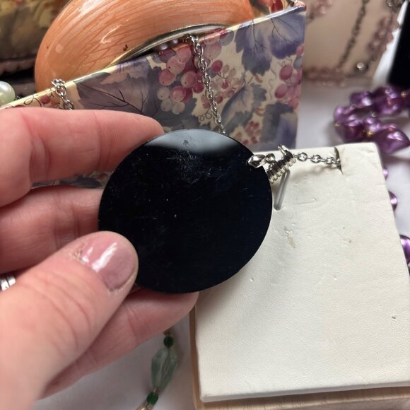 Assorted Jewelry Lot W/Floral Box Necklaces Bracelets & Cameo Pendant,butterfly - Picture 4 of 16